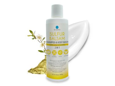 Dr.Robaina 2 In 1 Shampoo & Body Wash, Sulfur Balsam, 8 oz/240 g