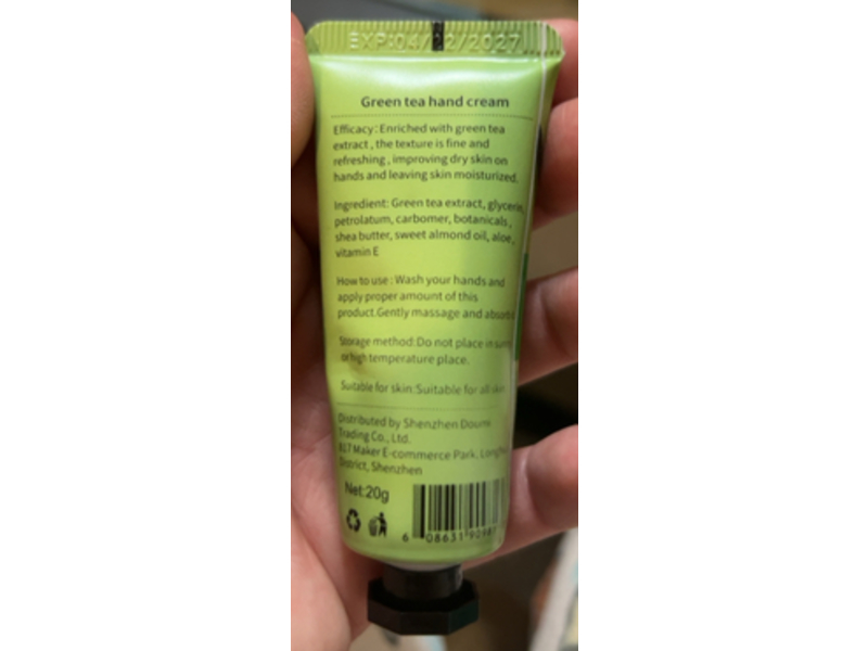 Qungco Hand Cream, Green Tea, 20 g
