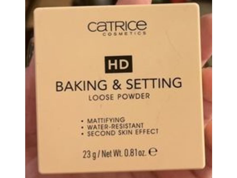 Catrice HD Baking & Setting Loose Powder, C01 Translucent, 0.81 oz/23 g