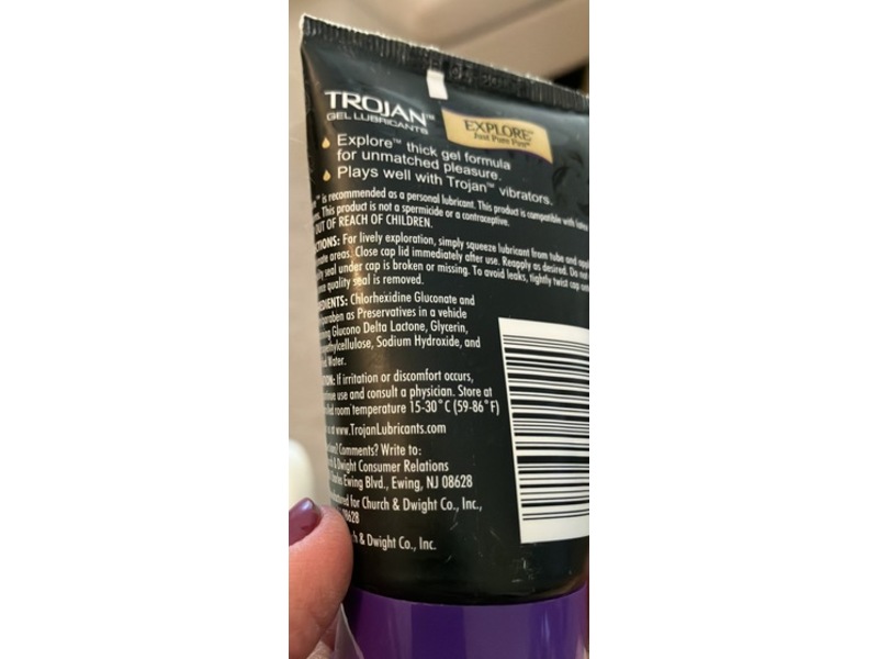 Trojan Explore Water-Based Gel Lubricant, 2 oz/57 g