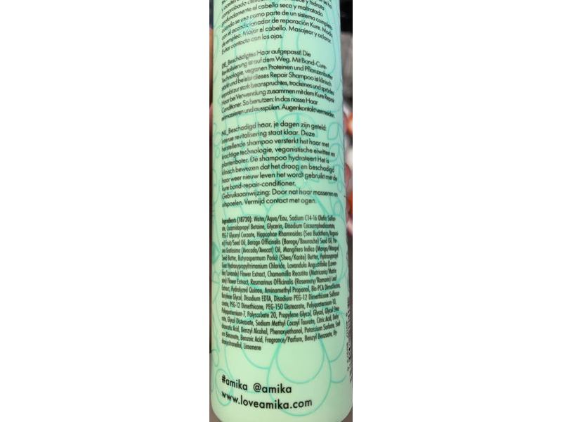 Amika The Kure Bond Repair Shampoo,9.2 fl oz/275 mL