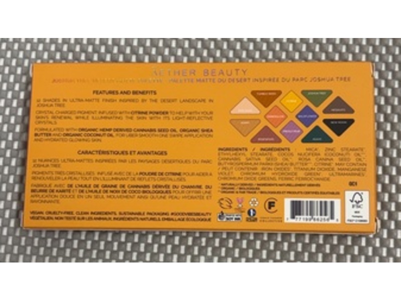 Aether Beauty Matte Palette, Joshua Tree