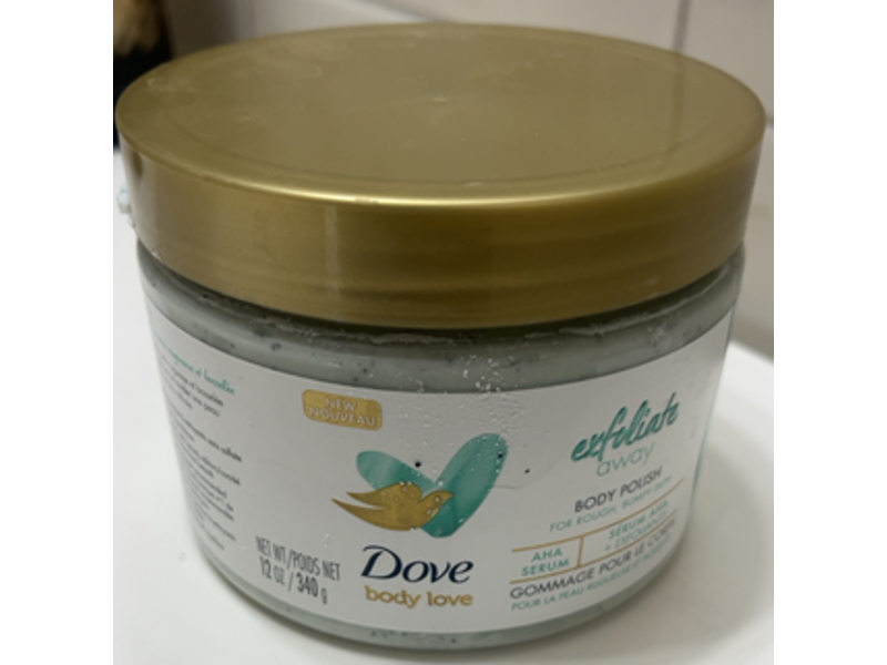 Dove Body Love Exfoliate Away Body Polish, 12 oz/340 g
