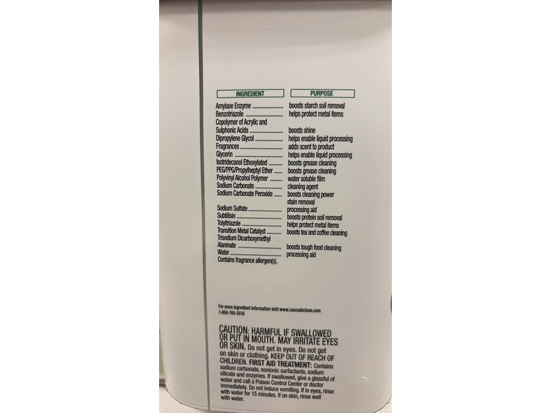 Cascade Free & Clear ActionPacs, Lemon Essence, 25.3 oz/719 g, 47 Pacs