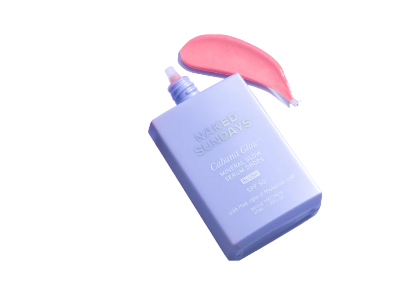 Naked Sundays CabanaGlow Glow Serum Drops, SPF 50, Blush, 1.35 fl oz/40 mL