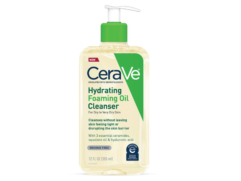 CeraVe Hydrating Foaming Oil Cleanser, 12 fl oz/355 mL