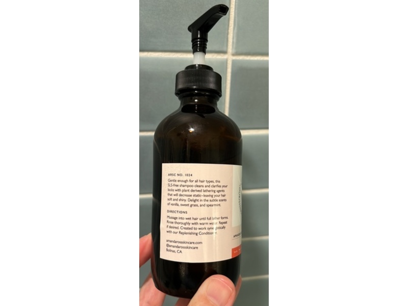 Amanda Ross Skin Care Nourishing Shampoo, Vanilla Sweet Grass, 16 oz