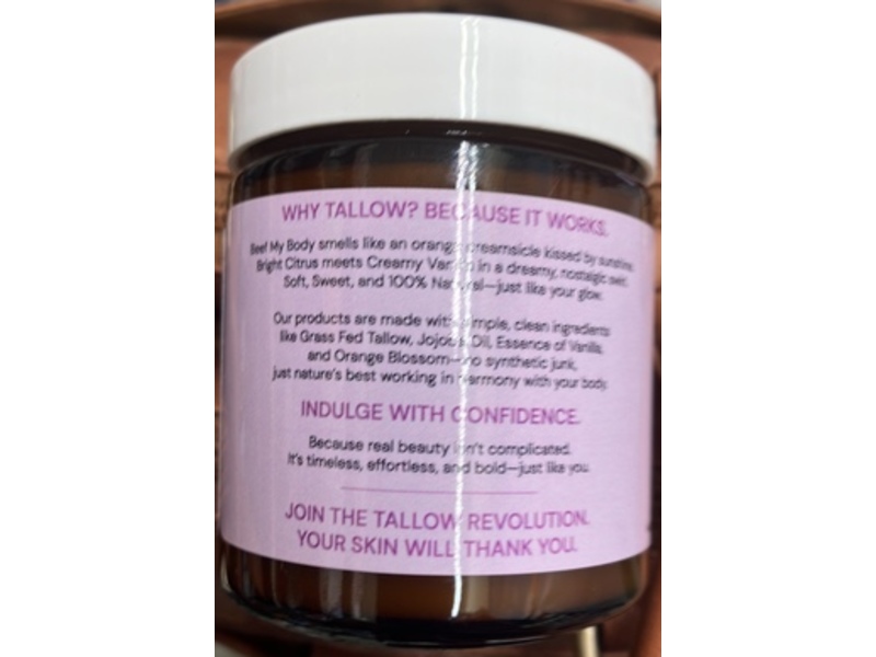 Beef My Body All Over Tallow Butter, 4 fl oz