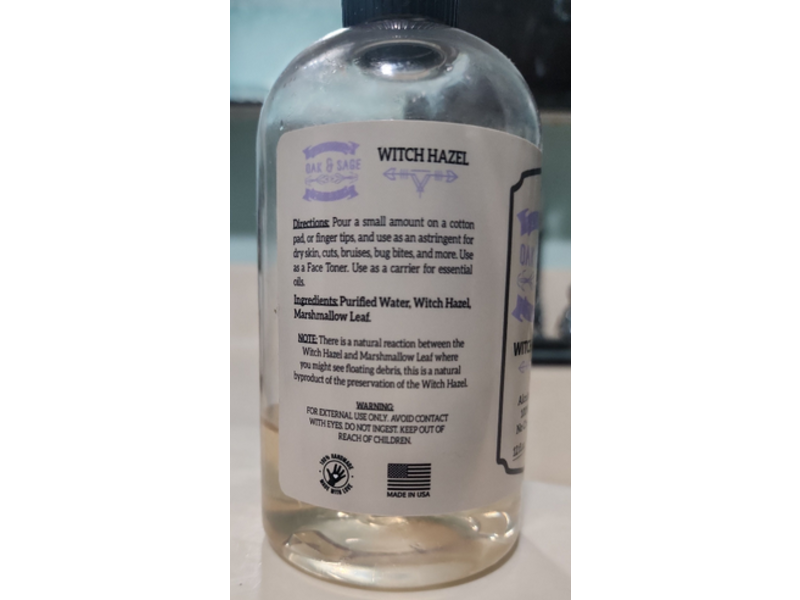 Oak & Sage Witch Hazel, 12 fl oz/350 mL