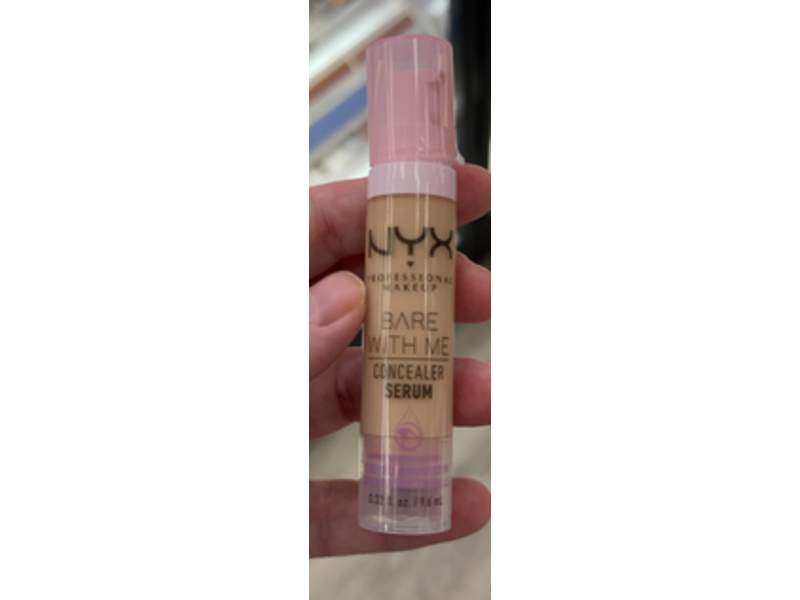 Nyx Professional Makeup Bare With Me Concealer Serum, Medium Vanilla, 0.32 fl oz/9.6 mL