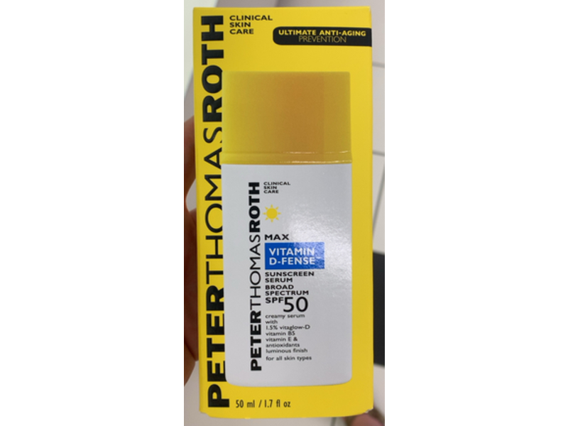 Peter Thomas Roth Max Creamy Serum, Vitamin D-Fense, SPF 50, 1.7 fl oz/50 mL