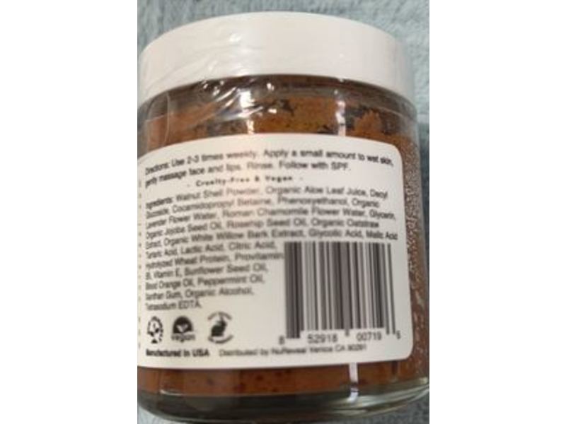 NuReveal Skincare Bright Star Scrub, Face & Lip Polish, 4 oz