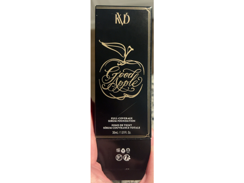 KVD Beauty Good Apple Full-Coverage Serum Foundation, Light 002, 1.01 oz/30 mL
