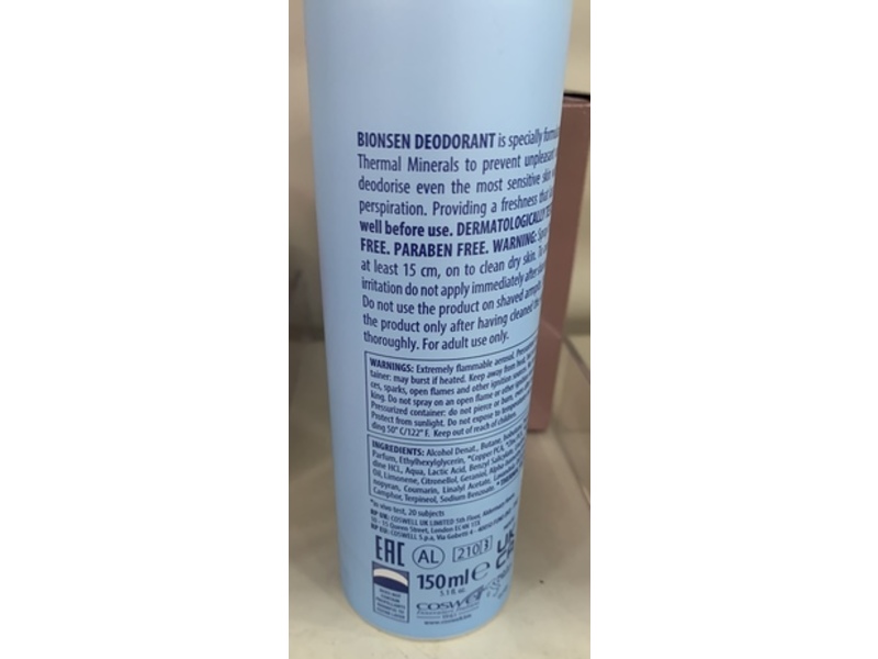 Bionsen Aluminum Deodorant, 5.1 fl oz/150 mL