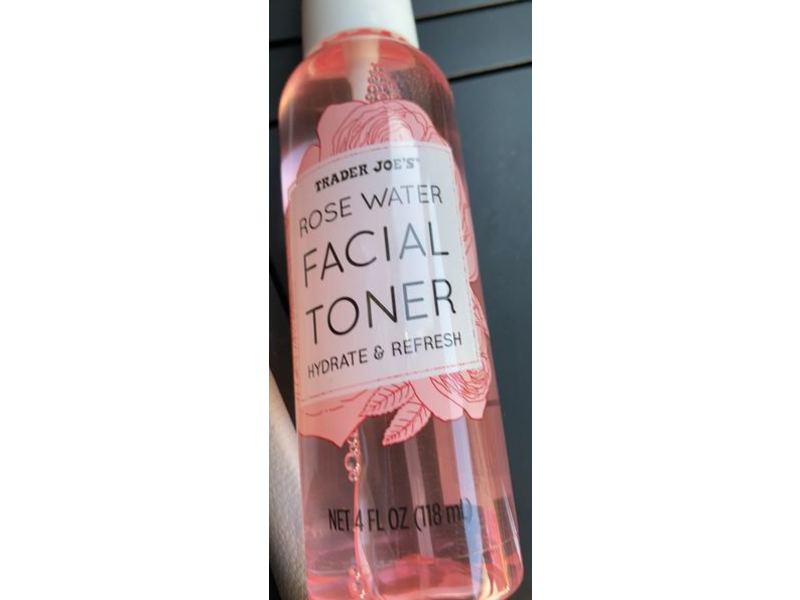 Trader Joe's Rose Water, Facial Toner, Hydrate & Refresh, 4 fl oz/118 mL