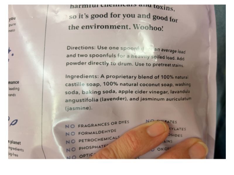 Woolzies 100% Natural Laundry Detergent Powder, Lavender & Jasmine, 100 Loads, 50 oz