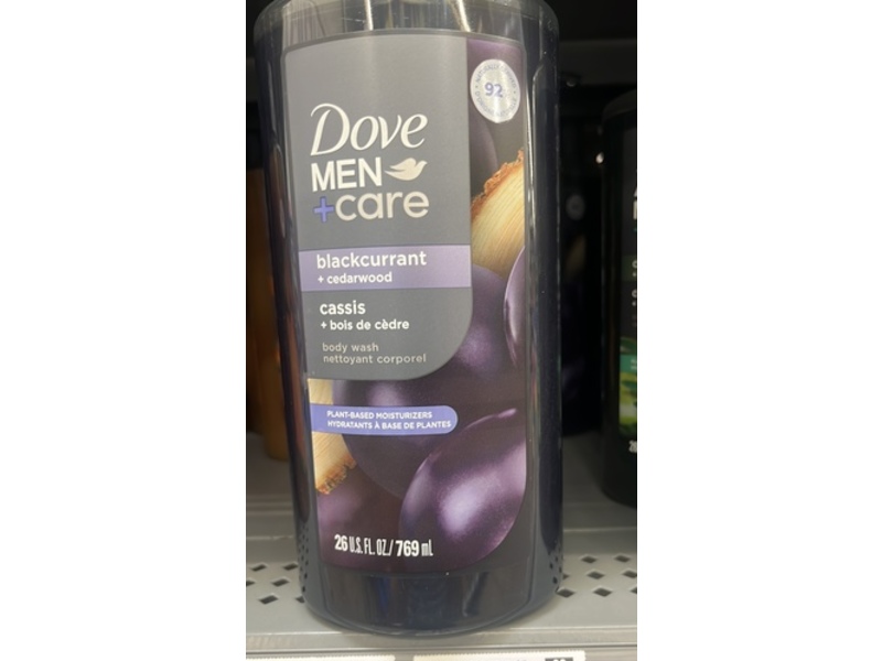 Dove Men + Care Body Wash, BlackCurrant + Cedarwood, 26 fl oz/769 mL