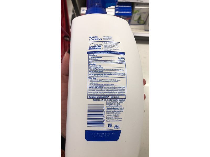 Head & Shoulders Dry Scalp Care Daily Shampoo, Almond Oil, 32.1 fl oz/950 mL