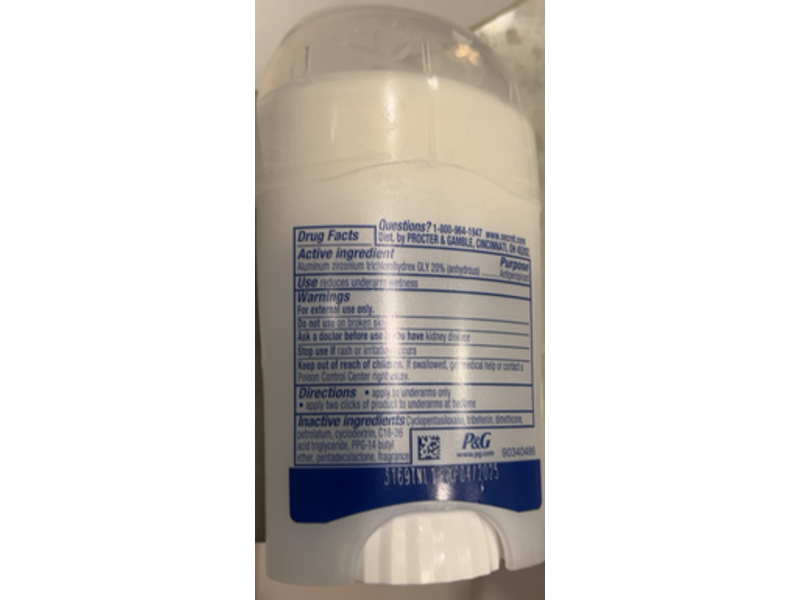 Secret Clinical Soft Solid Antiperspirant & Deodorant, Free & Sensitive, 1.6 oz/45 g