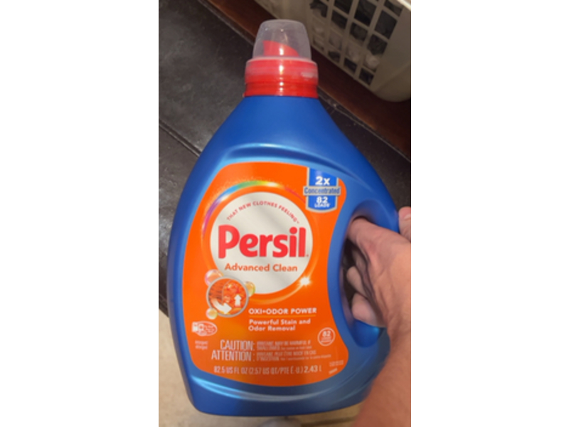 Persil Advanced Clean Liquid Laundry Detergent, Oxi+Odor Power, 82 Loads, 82.5 fl oz/2.43 L