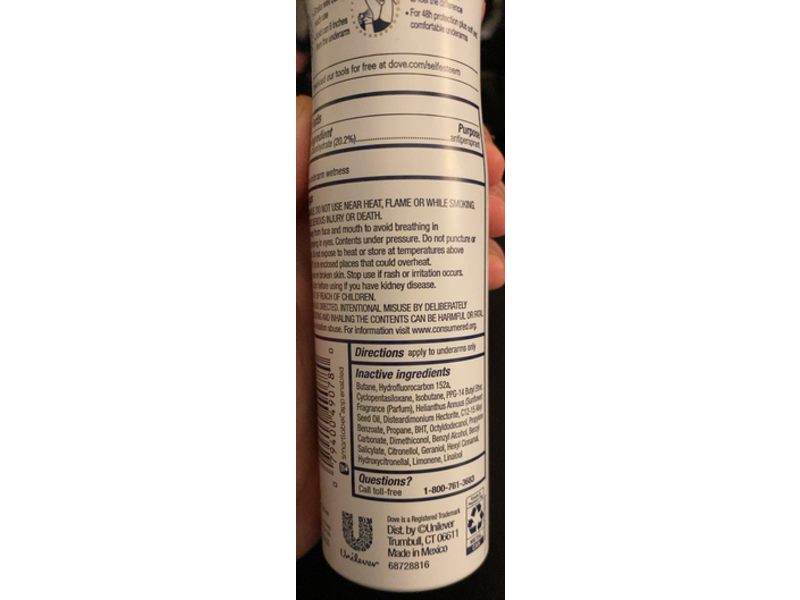 Dove Teens Antiperspirant, Blue Raspberry, 3.8 oz/107 g