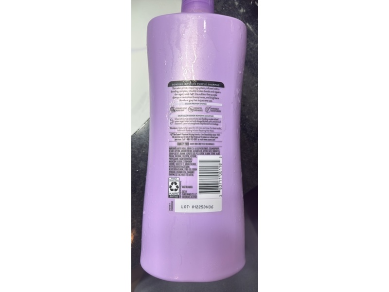 Suave Bonding Infusion Toning Purple Shampoo, 28 fl oz/828 mL, Pack Of 4