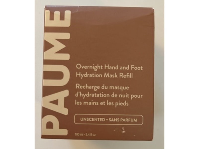 Paume Overnigt Hand & Foot Hydration Mask Refill, Unscented, 3.4 fl oz/100 mL