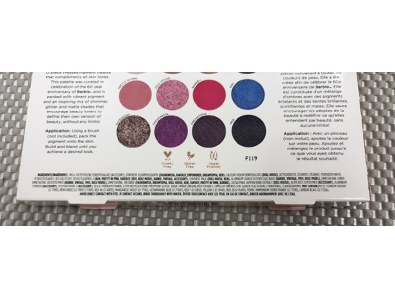 Pur x Barbie Pressed Pigment Palette, Endless Possibilities, 0.55 oz/15.6 g