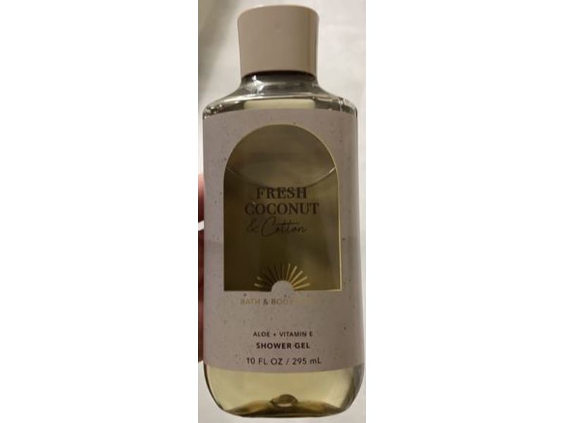 Bath & Body Works Shower Gel, Coconut & Cotton, 10 fl oz/295 mL