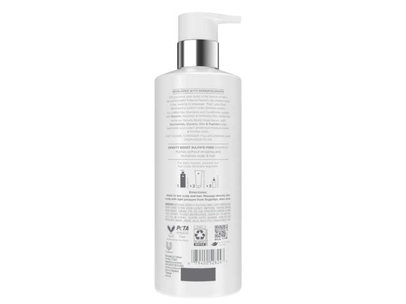 Dove Derma Scalp Density Boost Shampoo, Glycerin, 16 fl oz