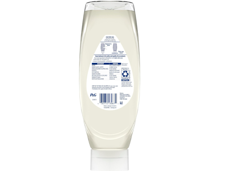 Dawn Free & Clear Dishwashing Liquid, Fragrance Free, 24.3 fl oz/718 mL