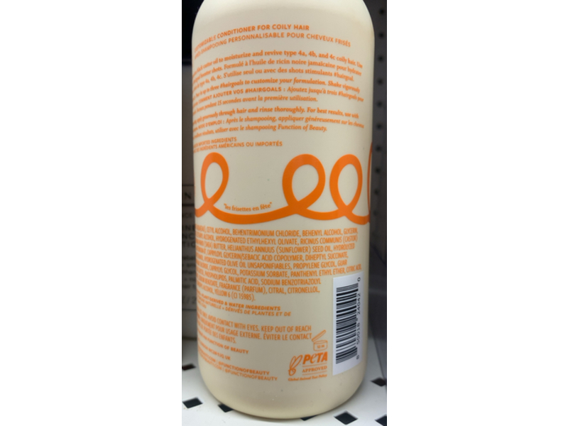 Function of Beauty Coily Hair Conditioner, Jamaican Black Castor Oil, 11 fl oz/325 mL