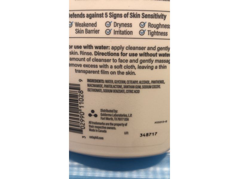 Cetaphil Gentle Skin Cleanser, Sensitive Skin, 20 fl oz/591 mL