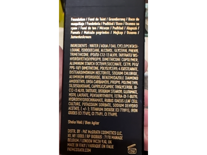 Pat McGrath Labs Skin Fetish: Sublime Perfection Foundation, Light Medium 10, 1.18 fl oz/35 mL