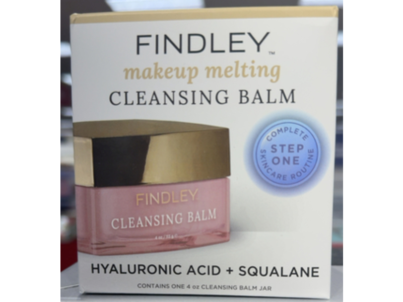 Findley Makeup Melting Cleansing Balm, Hyaluronic Acid + Squalene, 4 oz/113 g