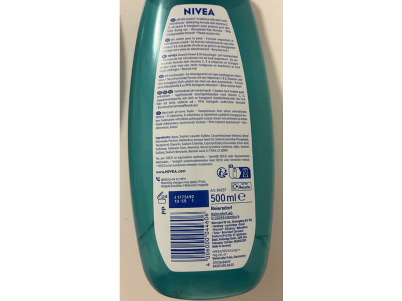 Nivea Hawaii Flower & Oil Shower Gel, 500 mL
