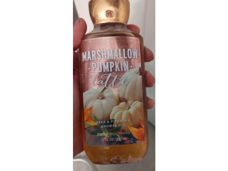 Bath & Body Works Shea & Vitamin E Shower Gel, Marshmallow Pumpkin Latte, 10 fl oz/296 mL