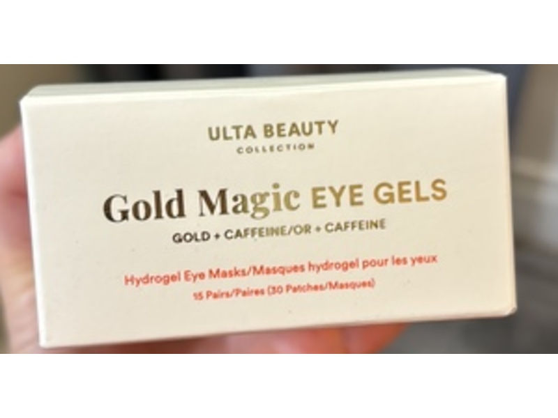 Ulta Beauty Gold Magic Eye Gels, Gold+Caffeine, 15 Pairs