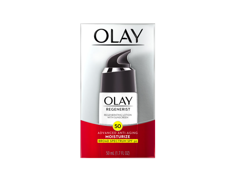 Olay Regenerist Regenerating Lotion Sunscreen, SPF 50, 1.7 fl oz/50 mL