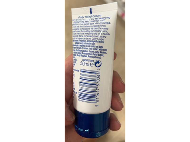 E45 Daily Hand Cream, 50 mL