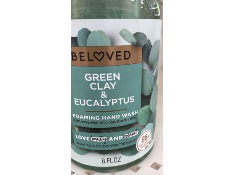 Love Beauty & Planet Beloved Foaming Hand Wash, Green Clay & Eucalyptus, 8 fl oz
