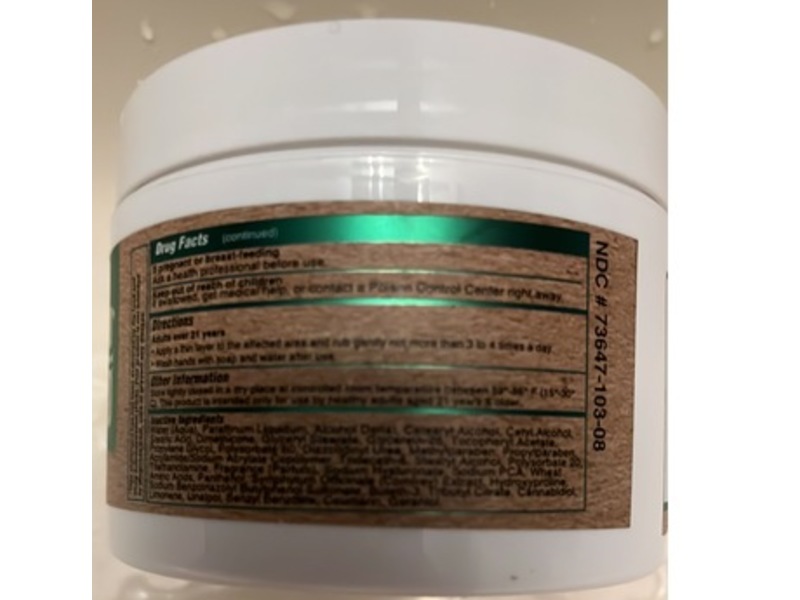 Just CBD Relief Soothing Cream, Unscented, 8 fl oz/237 mL