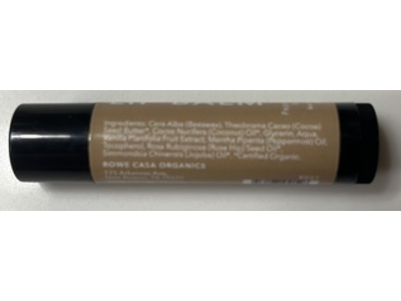 Rowe Casa Organics Lip Balm, Peppermint+Vanilla, 0.15 oz/4.2 g