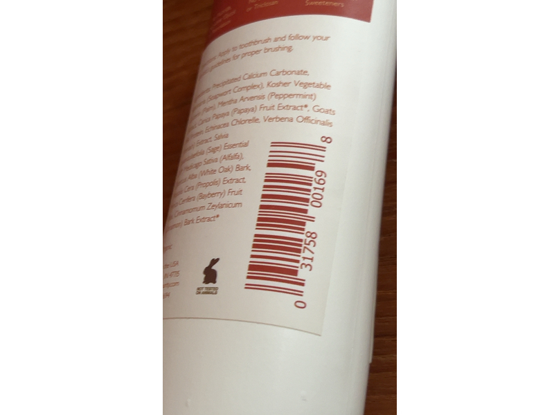 Real Purity Fluoride-Free Toothpaste, Certainly Cinnamon, 6 fl oz/177 mL