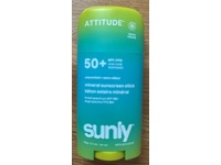Attitude Sunly Mineral Sunscreen Stick, Unscented, SPF 50+, 2.1 oz/ 60 g - thumbnail 2