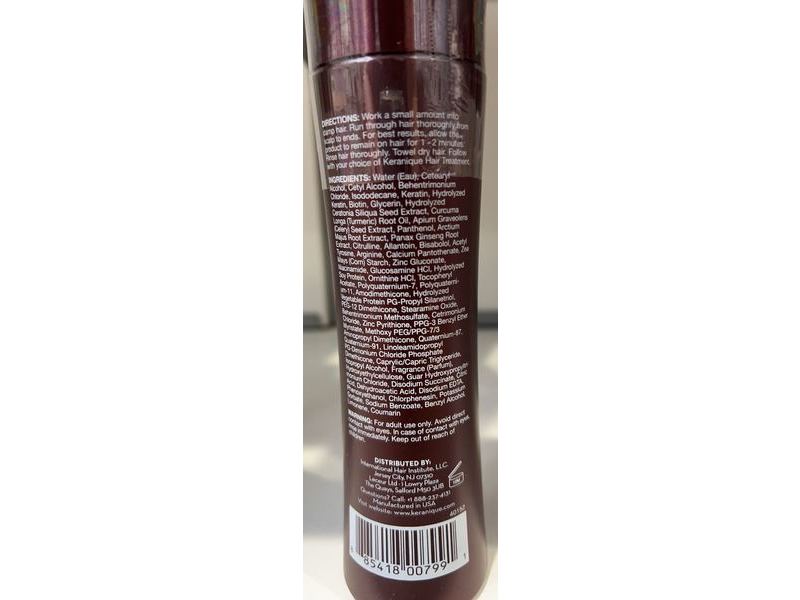 Keranique Replenishing Keratin Conditioner, Damage Control, 8 fl oz/240 mL