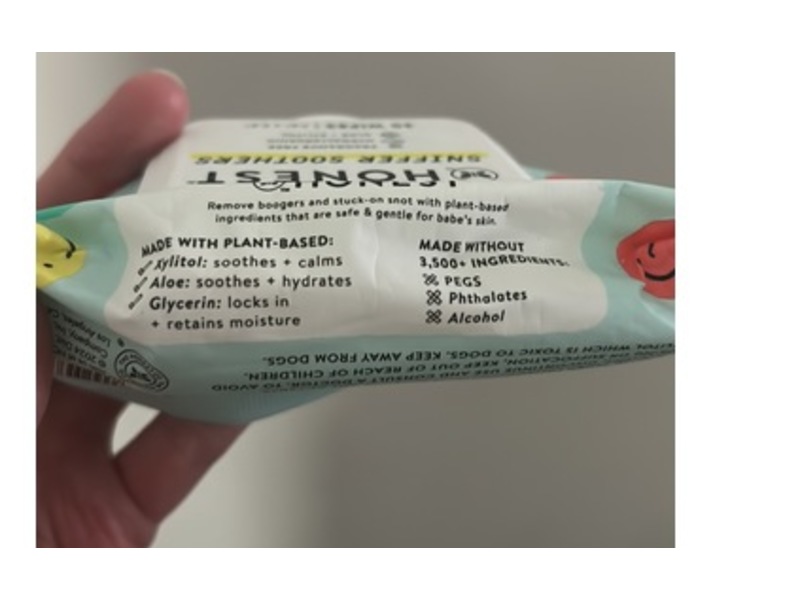 The Honest Company Face Wipes, Sniffer Soothers, Count 30