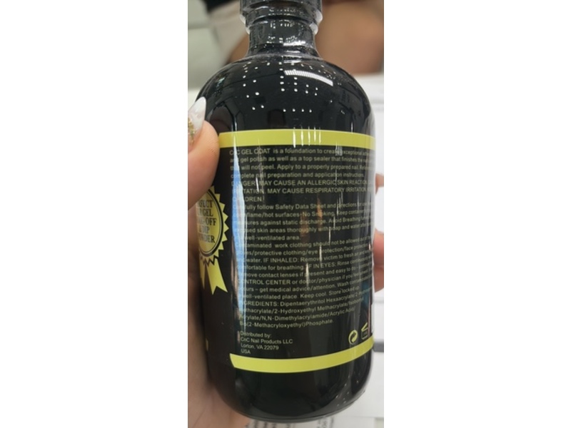 CNC GEL Soak-Off UV/LED No Cleanse Gel Top, 8 fl oz/237 mL