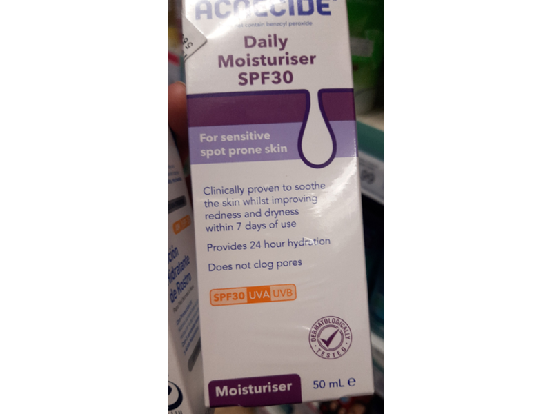 Acnecide Daily Moisturiser, SPF30, 50 mL
