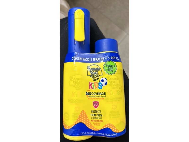 Banana Boat 360 Coverage Kids Sunscreen Mist, SPF 50+, 11 fl oz/324 mL